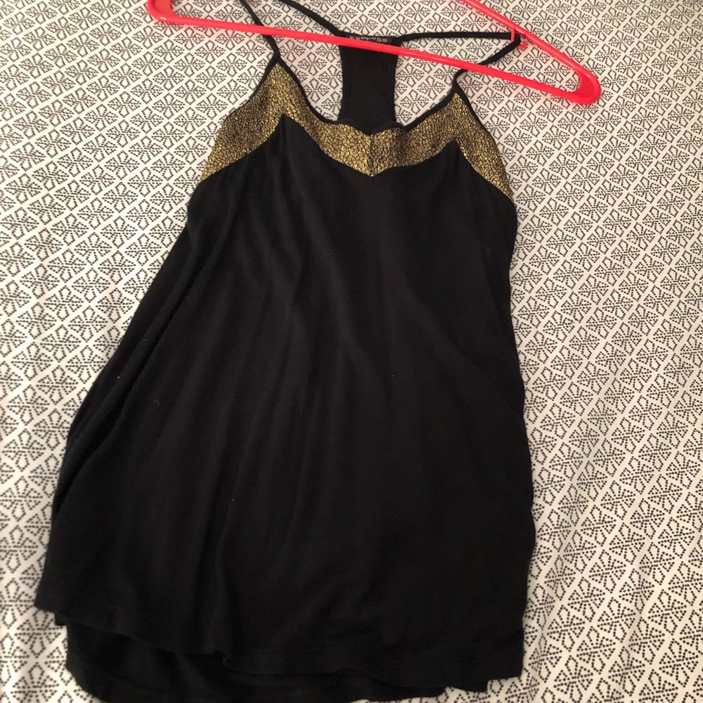 Gold detail racer back tank